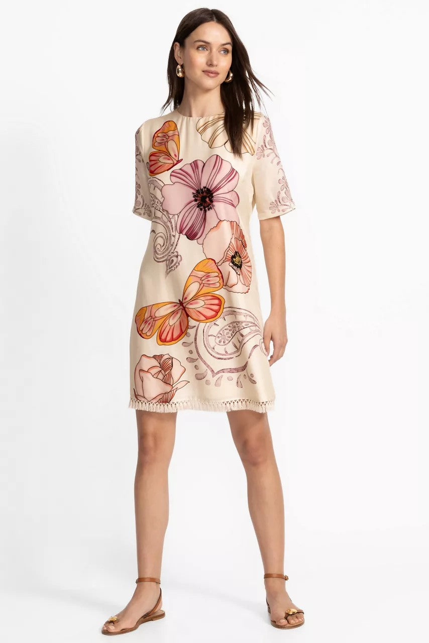 Johnny Was Women DAISEE FRINGE MINI DRESS