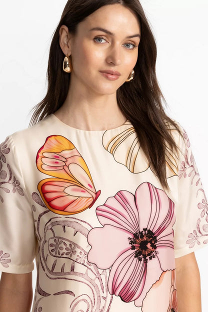 Johnny Was Women DAISEE FRINGE MINI DRESS