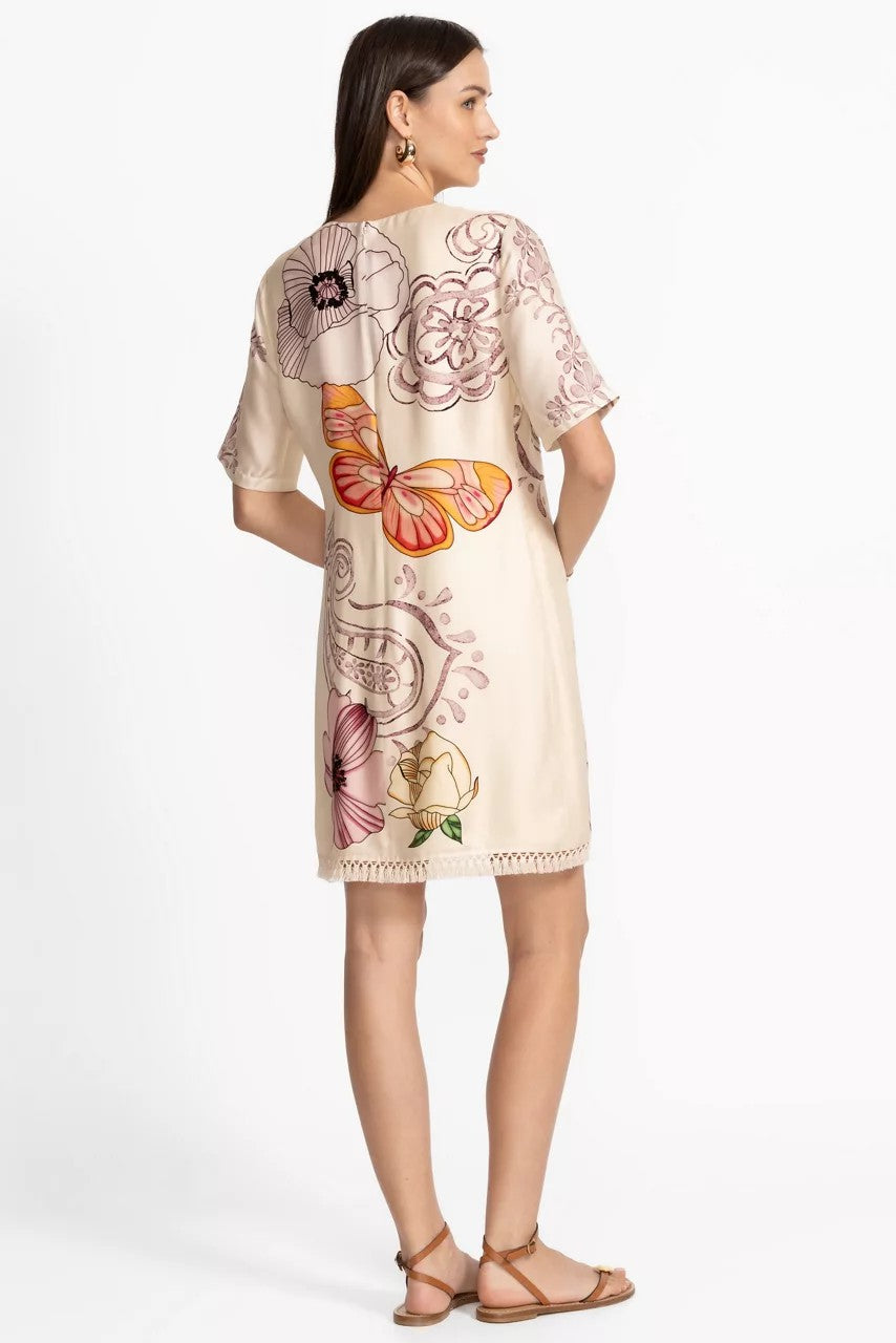Johnny Was Women DAISEE FRINGE MINI DRESS