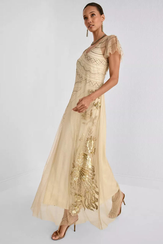 Johnny Was Women AMERYS SEQUIN MESH DRESS