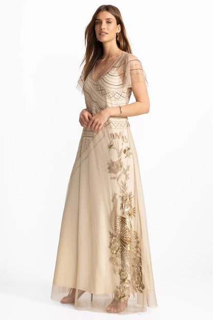 Johnny Was Women AMERYS SEQUIN MESH DRESS