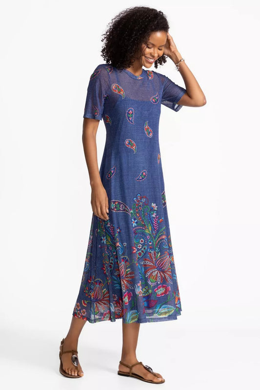 Johnny Was Women CARLIE MESH TEE DRESS