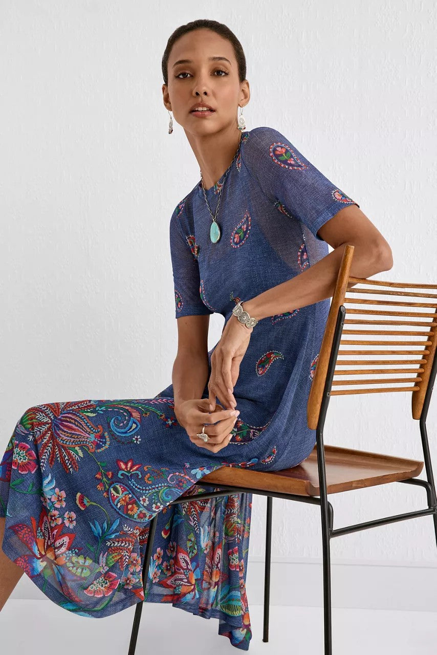 Johnny Was Women CARLIE MESH TEE DRESS