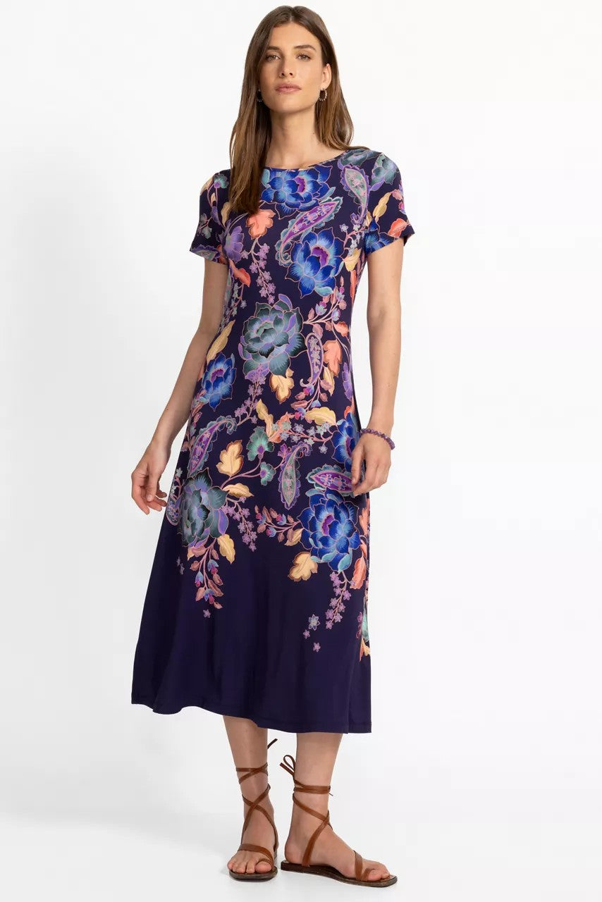 Johnny Was Women THE JANIE FAVORITE BOATNECK CAP SLEEVE DRESS