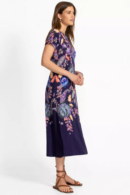 Johnny Was Women THE JANIE FAVORITE BOATNECK CAP SLEEVE DRESS