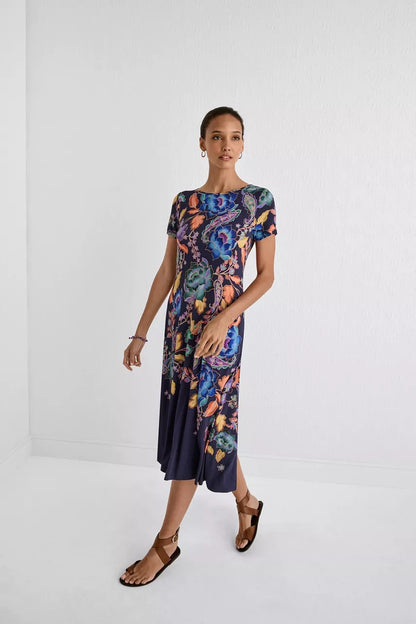 Johnny Was Women THE JANIE FAVORITE BOATNECK CAP SLEEVE DRESS
