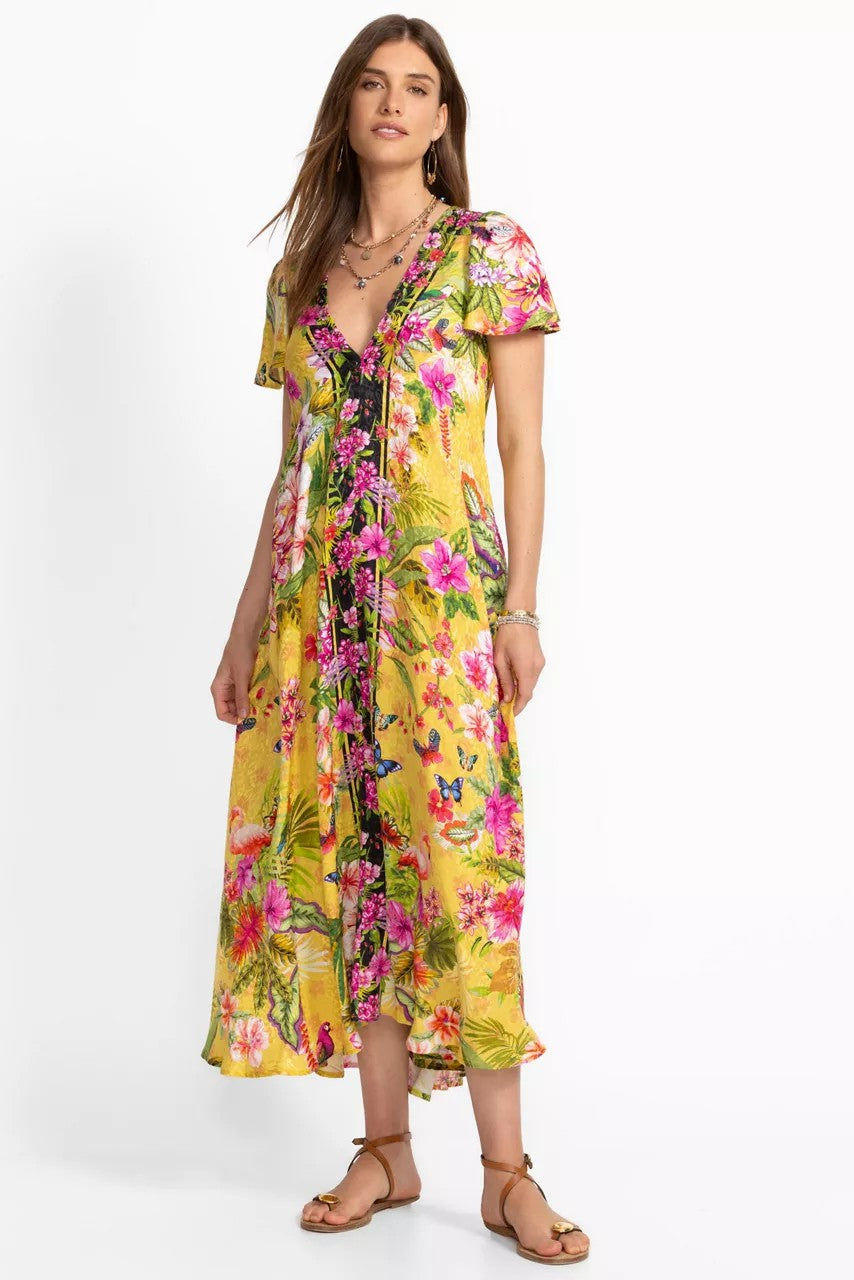 Johnny Was Women FLUTTER SLEEVE EVA DRESS