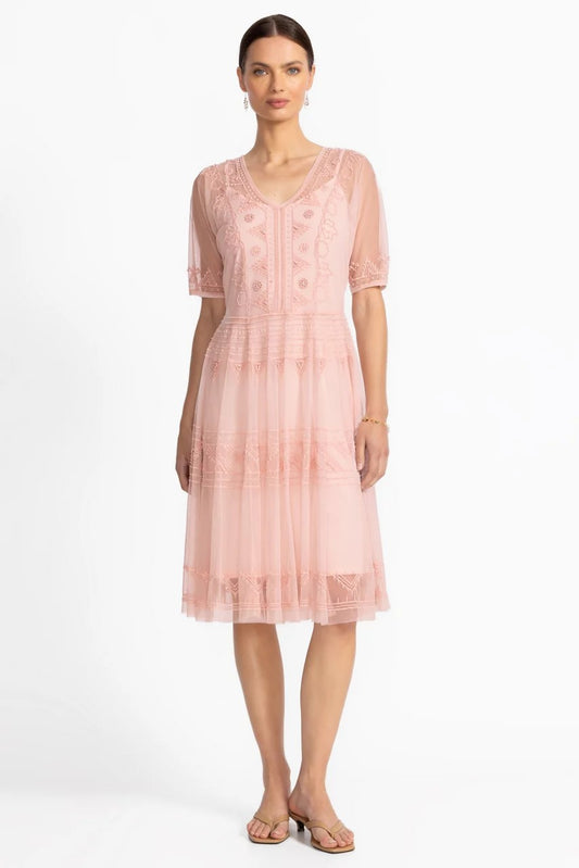 Johnny Was Women MEZZA BEADED MESH DRESS