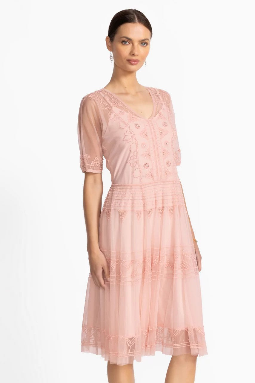 Johnny Was Women MEZZA BEADED MESH DRESS