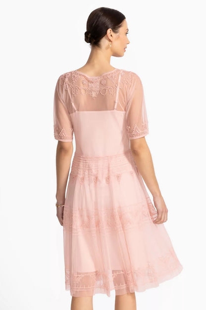 Johnny Was Women MEZZA BEADED MESH DRESS