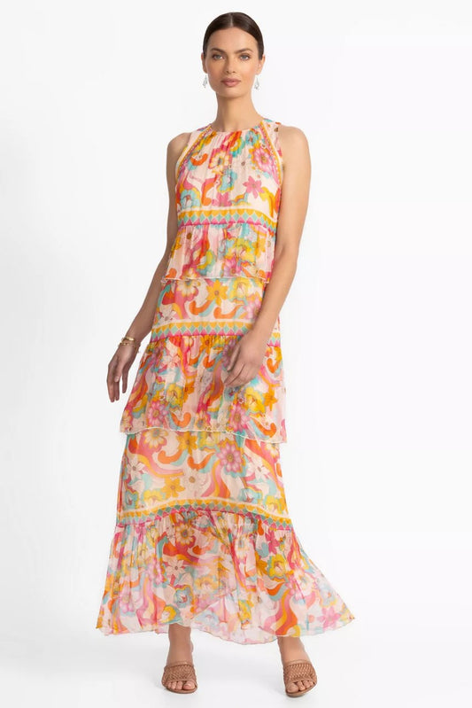 Johnny Was Women KARINA TIERED MAXI DRESS