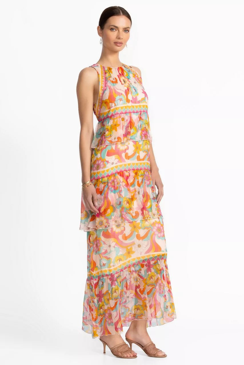Johnny Was Women KARINA TIERED MAXI DRESS