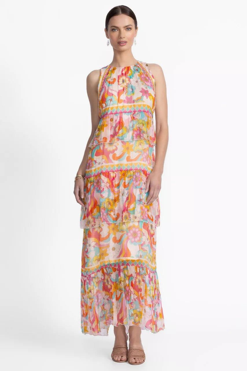 Johnny Was Women KARINA TIERED MAXI DRESS