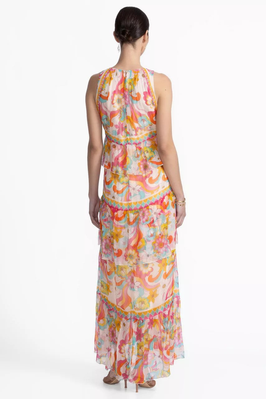 Johnny Was Women KARINA TIERED MAXI DRESS