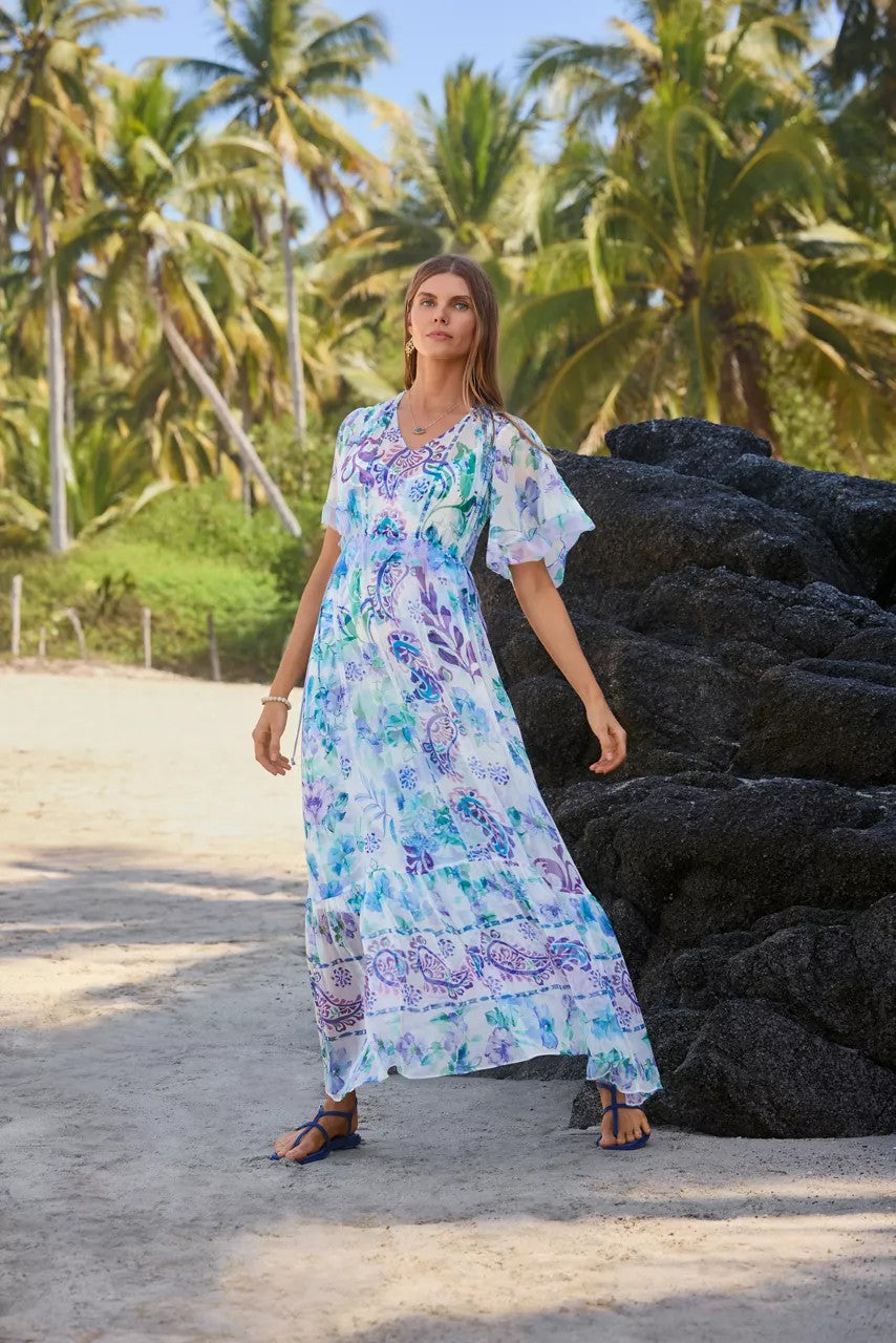 Johnny Was Women ANNAMARIE FLUTTER MAXI DRESS
