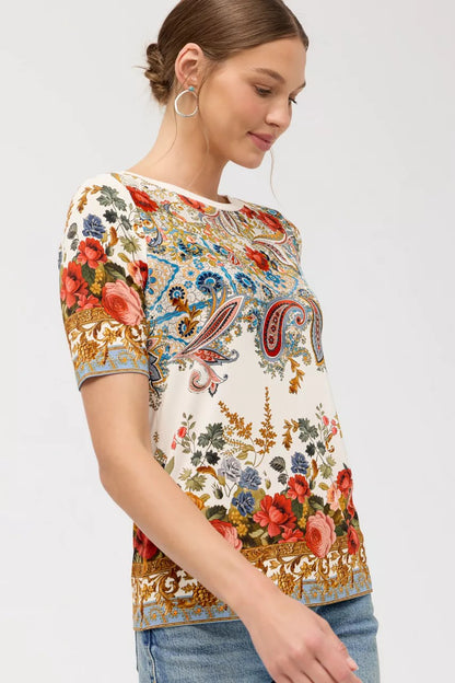 Johnny Was Women THE JANIE FAVORITE BOAT NECK TEE