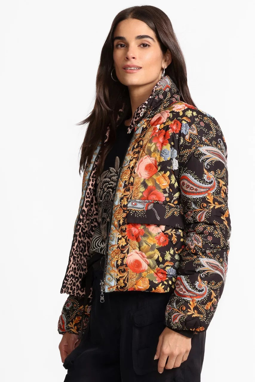 Johnny Was Women DIAMOND QUILTED CROPPED PUFFER