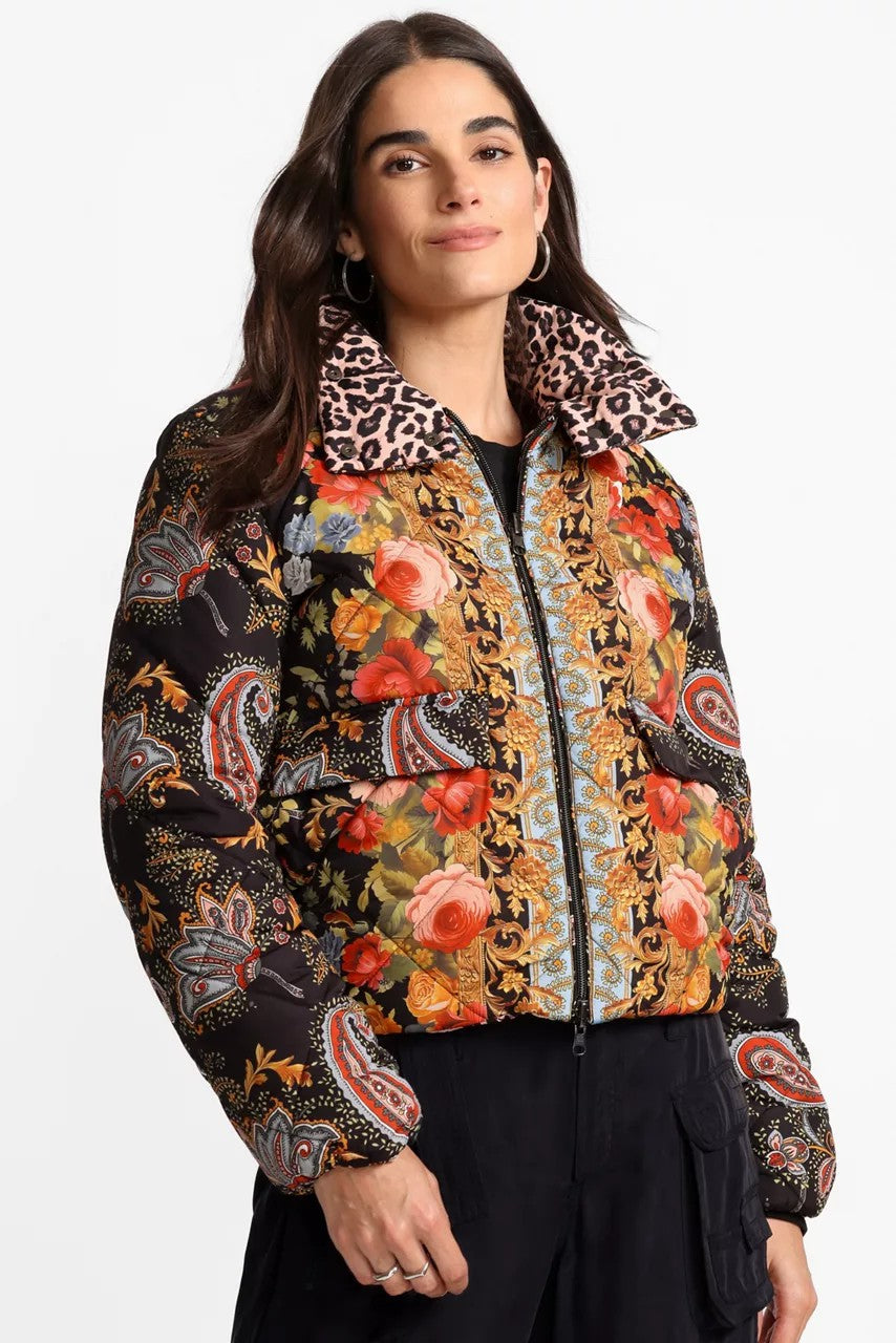 Johnny Was Women DIAMOND QUILTED CROPPED PUFFER