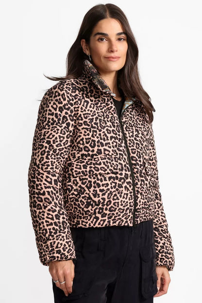 Johnny Was Women DIAMOND QUILTED CROPPED PUFFER