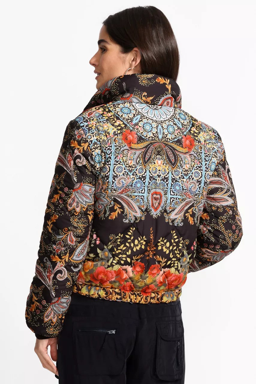 Johnny Was Women DIAMOND QUILTED CROPPED PUFFER