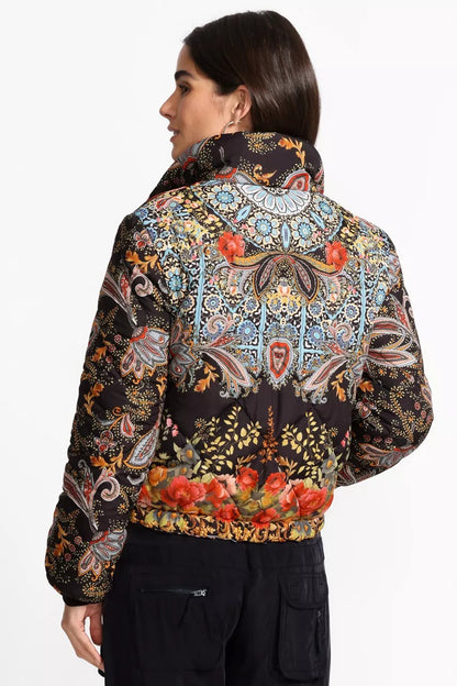 Johnny Was Women DIAMOND QUILTED CROPPED PUFFER