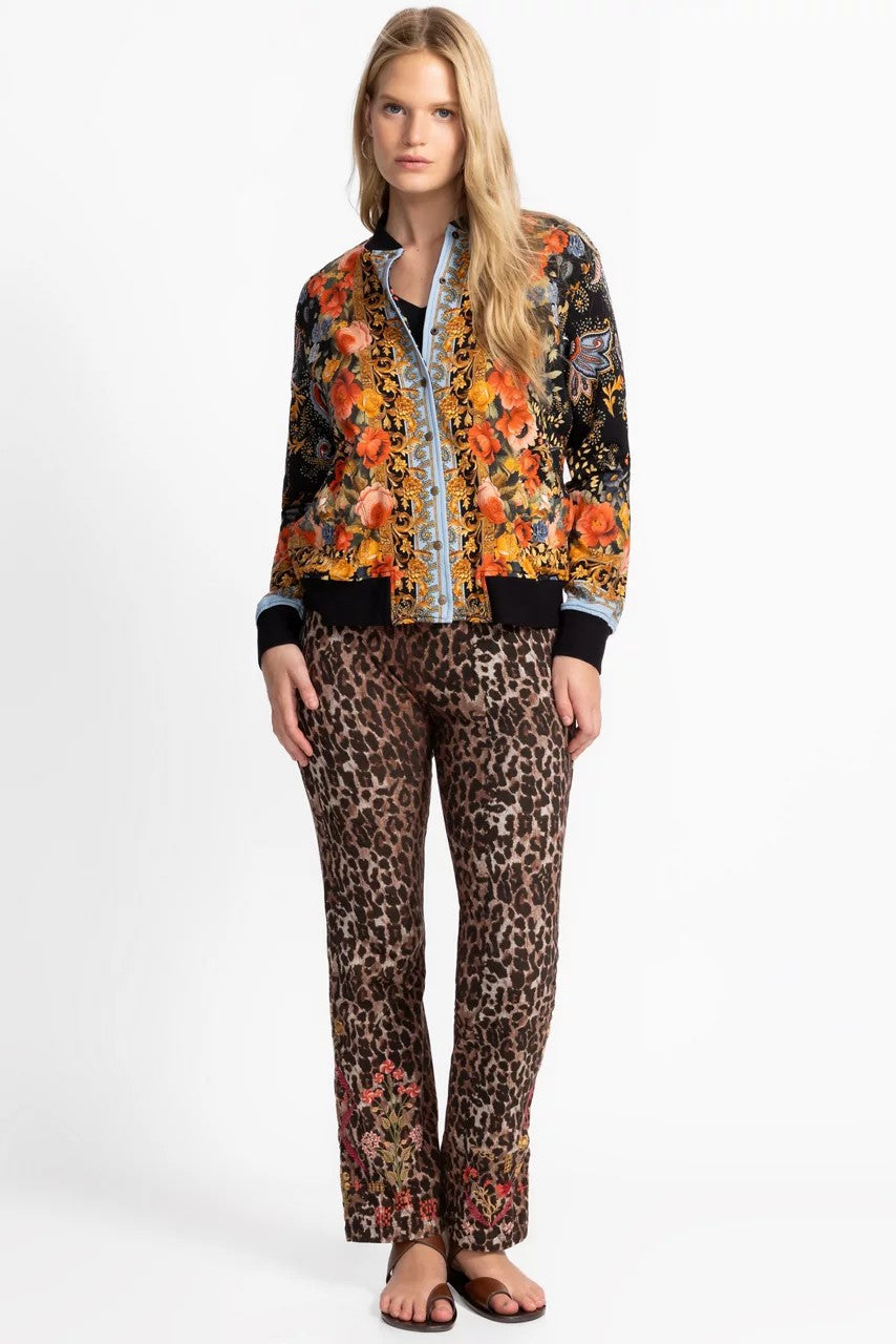 Johnny Was Women FRENCH TERRY BOMBER JACKET
