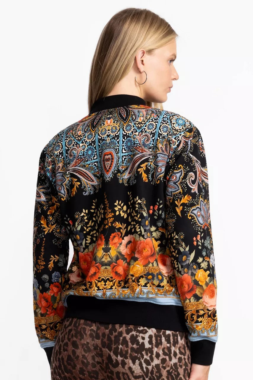 Johnny Was Women FRENCH TERRY BOMBER JACKET