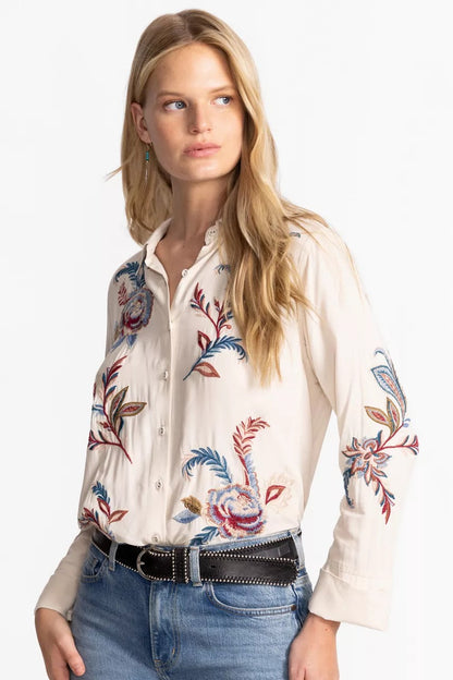 Johnny Was Women VINTAGE BUTTON DOWN SHIRT