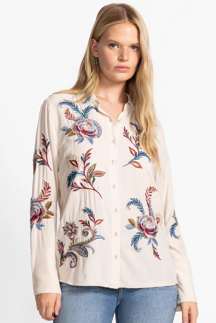 Johnny Was Women VINTAGE BUTTON DOWN SHIRT