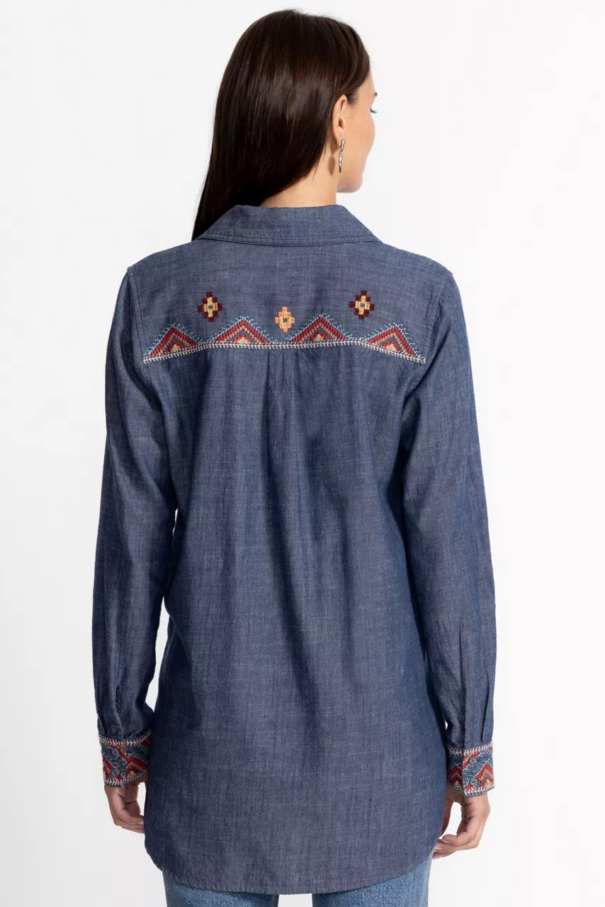 Johnny Was Women ZIPUP SHIRT TUNIC