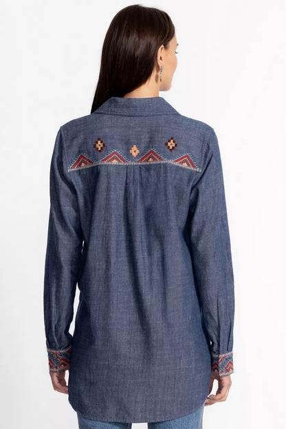 Johnny Was Women ZIPUP SHIRT TUNIC