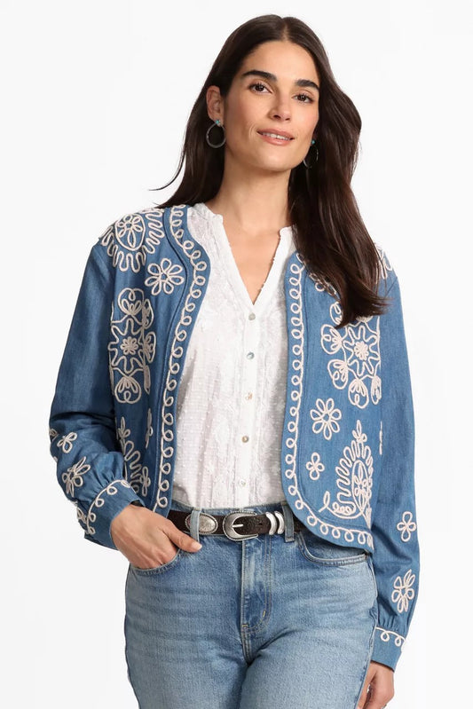 Johnny Was Women SOUTACHE BOLERO JACKET