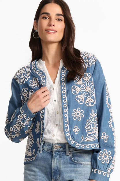 Johnny Was Women SOUTACHE BOLERO JACKET
