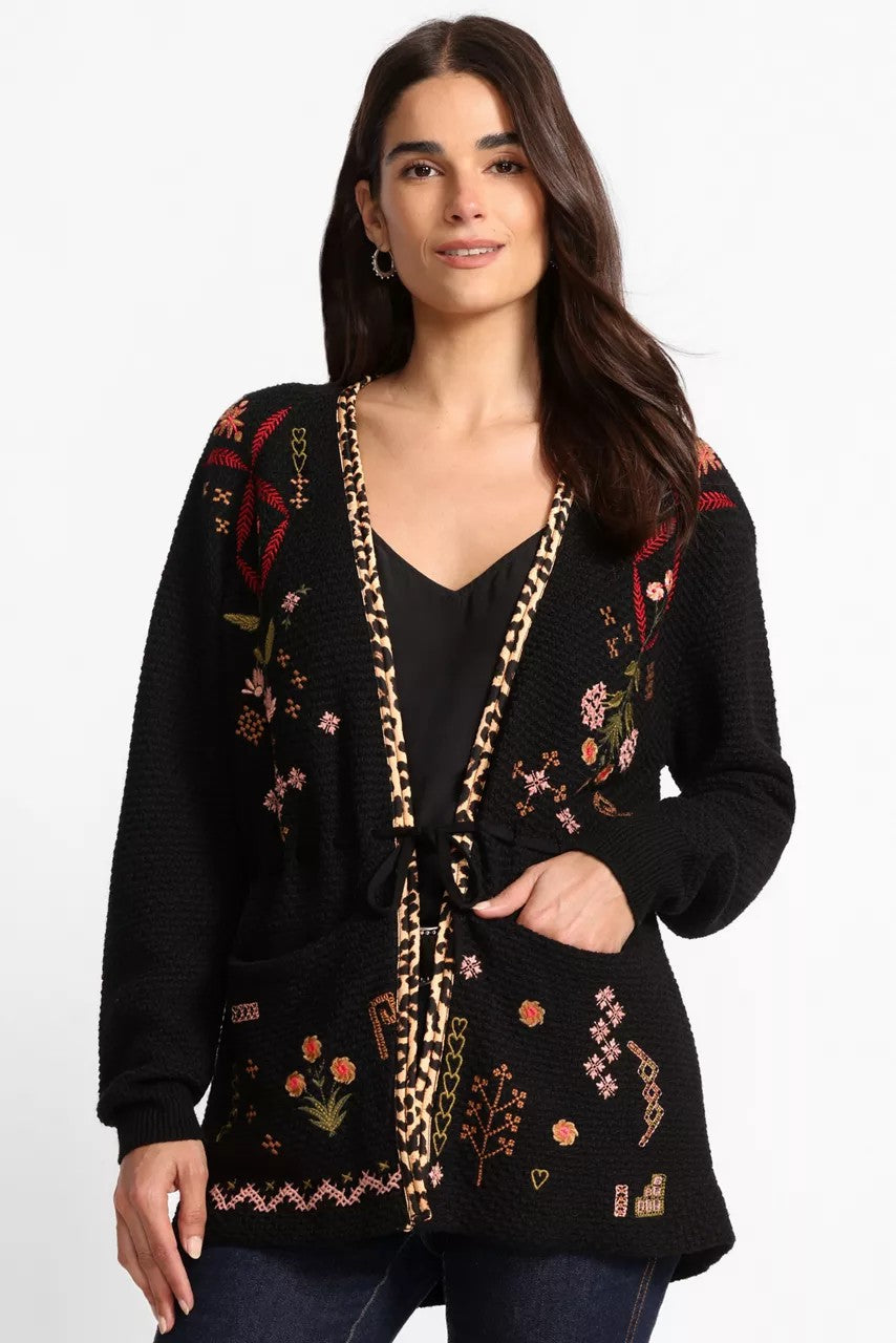 Johnny Was Women THE WAIST TIE CARDIGAN