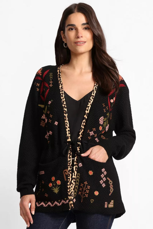 Johnny Was Women THE WAIST TIE CARDIGAN
