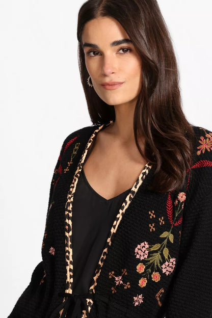 Johnny Was Women THE WAIST TIE CARDIGAN