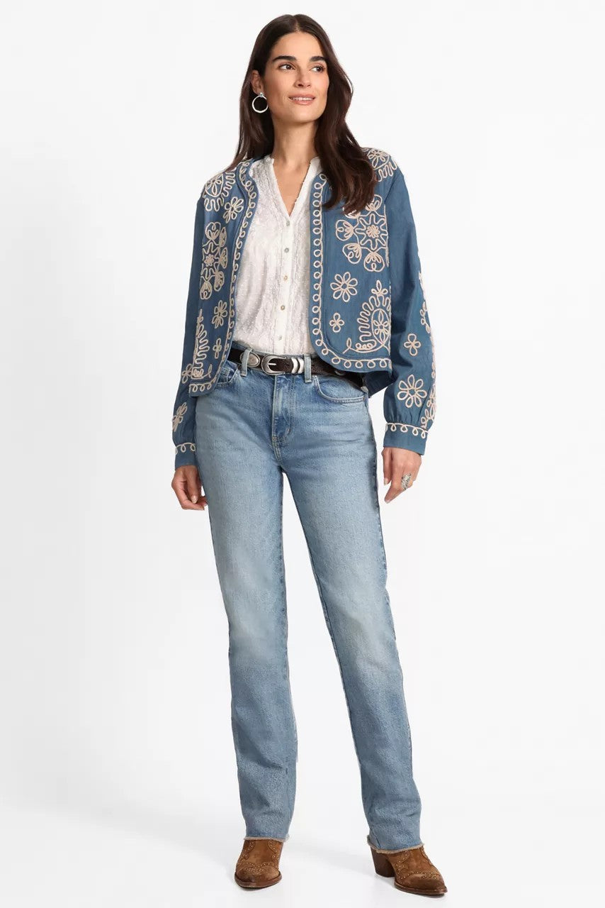 Johnny Was Women MIXED MEDIA HI LO SHIRT