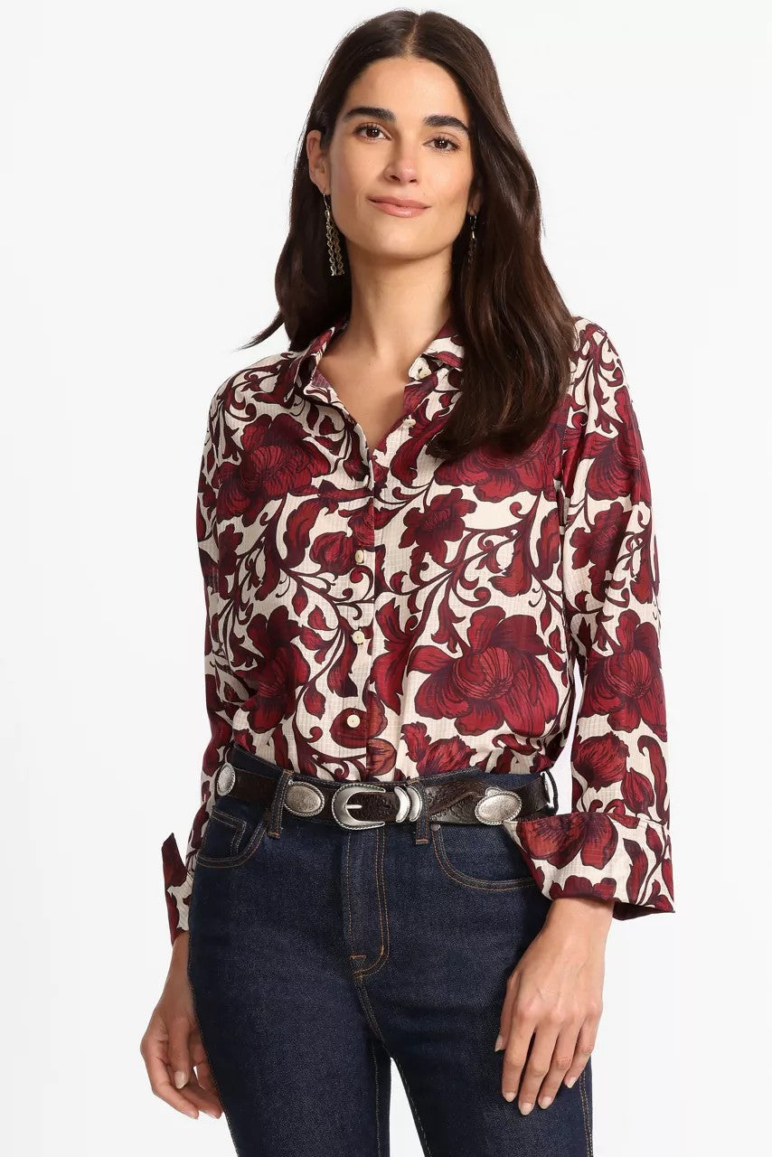 Johnny Was Women VINTAGE BUTTON DOWN SHIRT