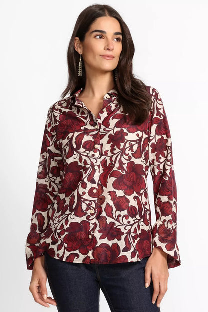 Johnny Was Women VINTAGE BUTTON DOWN SHIRT