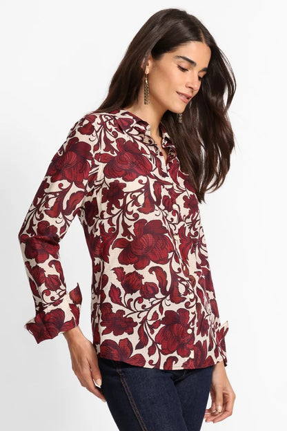 Johnny Was Women VINTAGE BUTTON DOWN SHIRT