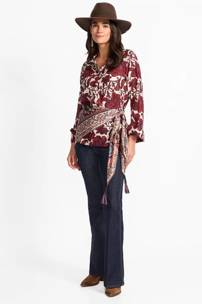 Johnny Was Women VINTAGE BUTTON DOWN SHIRT