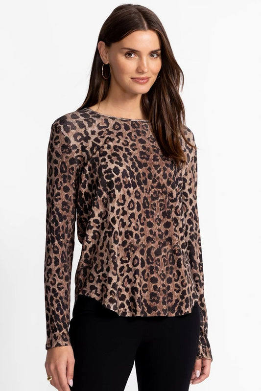 Johnny Was Women BEE ACTIVE RIBBED LONG SLEEVE TEE