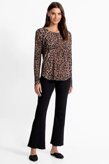 Johnny Was Women BEE ACTIVE RIBBED LONG SLEEVE TEE