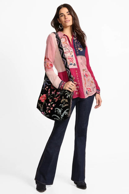 Johnny Was Women MARCIA COLOR BLOCK SHIRT