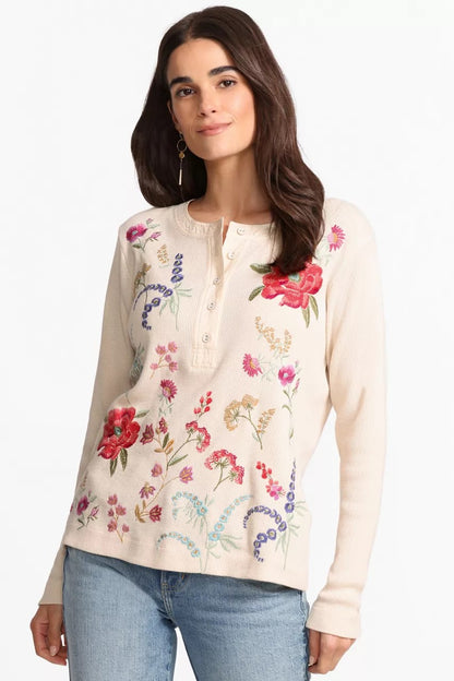 Johnny Was Women MIXED MEDIA HENLEY THERMAL