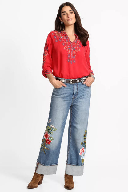 Johnny Was Women THE ANKLE WIDE LEG JEAN