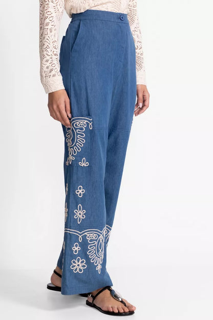 Johnny Was Women SOUTACHE CARGO PANT