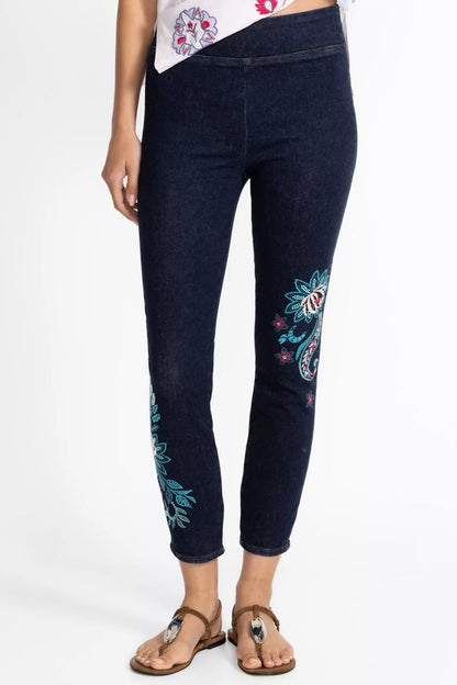 Johnny Was Women THE PULL ON CROPPED SKINNY JEAN