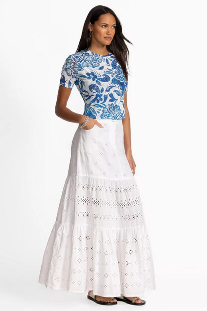 Johnny Was Women CIELITO TIERED SKIRT