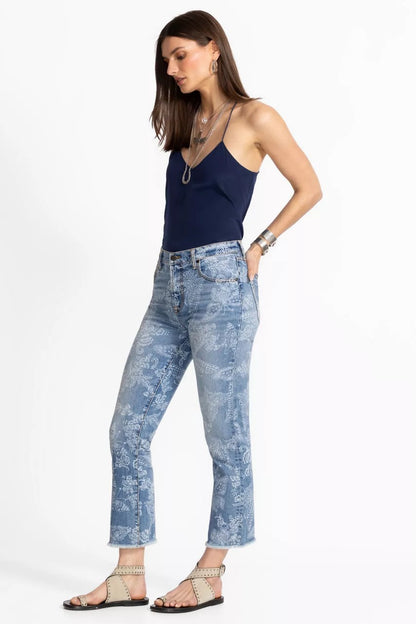 Johnny Was Women THE CROPPED BABY BOOT JEAN